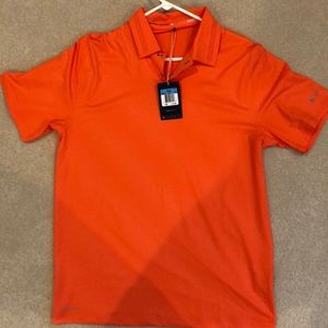 Orange Nike Golf Shirt Size M